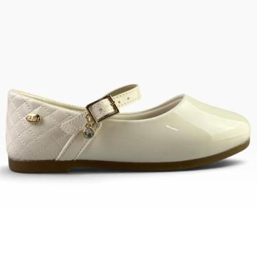 Imagem de Sapato Infantil Klin Princesa Mini Boneca Branco Original Cor:Off-Whit
