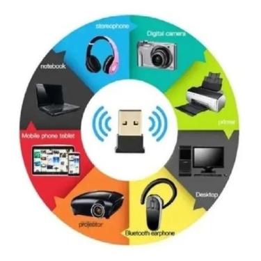 Imagem de Receptor Adaptador Bluetooth Mini 5.0 Pc Headset Original Nf - Prime