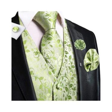 Imagem de Colete Masculino Jacquard Para Casamento E Festa De Negócios, Conjunto