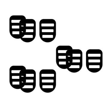 Imagem de Conjunto de 9 PE Pocket Square Holder Keeper para Ternos Jaquetas Presentes 8x12cm