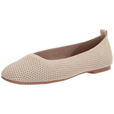 Imagem de Lucky Brand Sapatilha feminina Daneric Ballet, Natural/platino, 38