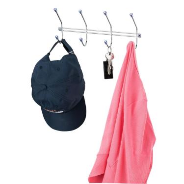 Imagem de Cabideiro Social em Aço cromado Utimil com 4 Ganchos – 28 cm