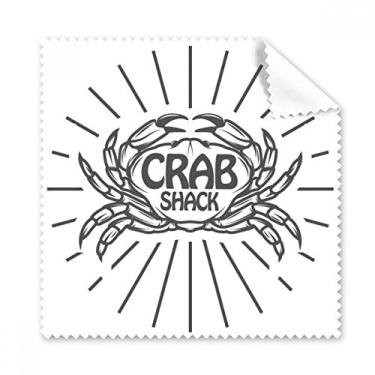 Imagem de Pano de limpeza radial com desenho de caranguejo, organismo marinho, 5 peças