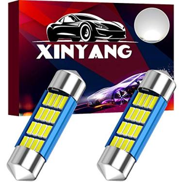 Imagem de 2 peças 6418 LED Lâmpada de carro 1,4 polegadas 36 mm Festoon Lâmpada LED Super Bright 16-SMD 4014 Chipsets, 6413 C5W 6461 6423 Canbus Lâmpada LED Sem Erros para Carro Interior Mapa Dome Placa de licença Luzes 6500K Branco