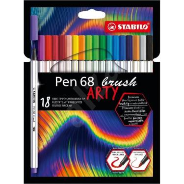 Imagem de Caneta Stabilo Arty Pen 68 Brush 18 Cores Aquarelável