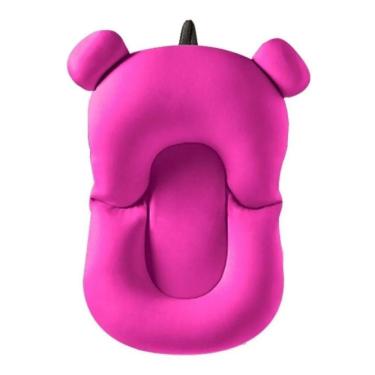 Imagem de Almofada Flutuante para Banho Bebê de Banheira Bóia Suporte - Rosa