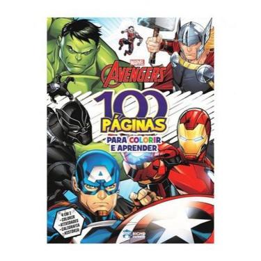 Imagem de Avengers: Col. 100 páginas para colorir e aprender