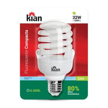 Imagem de Kian - Lâmpada Fluorescente Espiral 32W 220V T3 864 E27