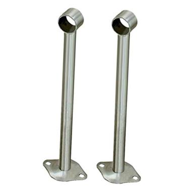 Imagem de B Blesiya Suporte de suporte de vara de armário de cortina 2 peças para montagem no teto - 300 mm