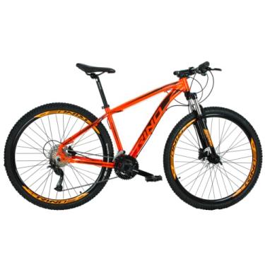 Imagem de BICICLETA ARO 29 RINO EVEREST TRAS. ALIVIO - 27V - 7.0 (Laranja, 15)