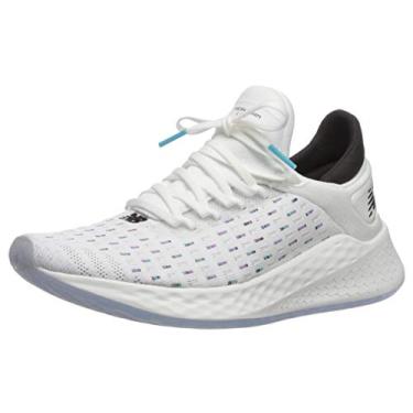 Imagem de New Balance Tênis feminino Fresh Foam Lazr V2 Hypoknit, Branco/arco-íris, 5.5 Wide
