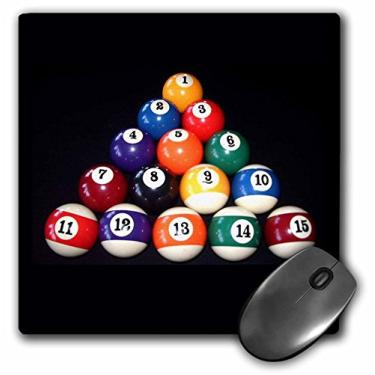 Imagem de 3dRose Mouse pad LLC 20 x 20 x 0,63 cm, bola de bilhar (mp_3317_1)