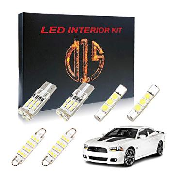 Imagem de D15 Lighting Kit de luz interior LED acessórios para Dodge Charger Chrysler 300 2011-2019 2020 2021 2022 2023 6000k branco mapa cúpula viseira porta porta-malas lâmpadas de matrícula (16 peças)