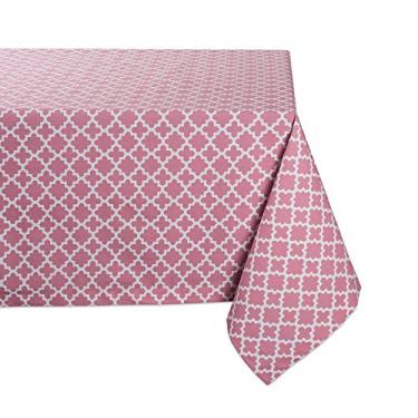 Imagem de DII Coleção de mesa de treliça, toalha de mesa, 60x84, rosa