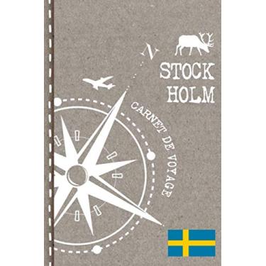 Imagem de Stockholm Carnet de Voyage: Cahier de Voyageurs Dot Grid Pointillé A5 - Dotted Journal de bord pour Ecrir. Livre pour l'écriture, dessiner. Souvenirs d'activités vacances - Notebook á points