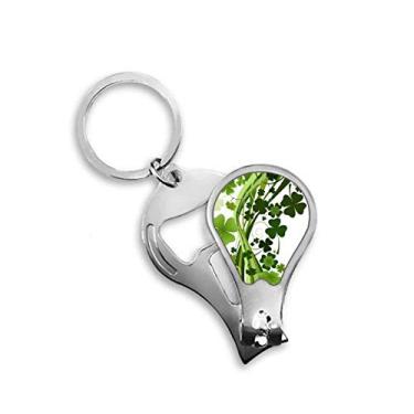 Imagem de Trevo árvore Irlanda Dia de São Patrício cortador de unhas abridor chaveiro tesoura