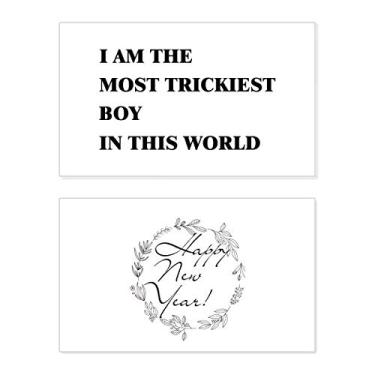 Imagem de I Am The Trickiest Boy Festival Cartão de felicitações Mensagem Presente
