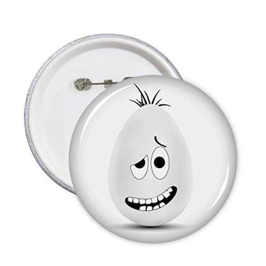 Imagem de Broche de Cultura de Ovo Colorido Engraçado Festival de Páscoa Emblema Acessório Decoração 5 peças