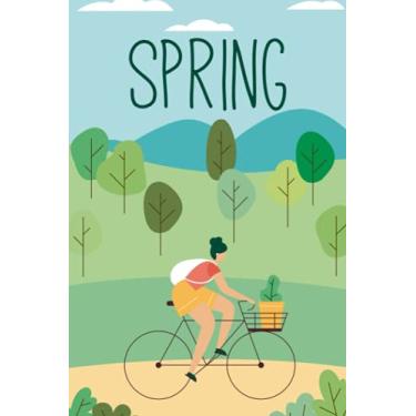 Imagem de Spring Season Bicycle Log Journal: 6"9 120 Pages Bicycle Log Journal