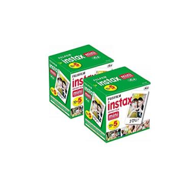 Imagem de Fujifilm Instax Mini película instantânea, 10 folhas de 5 pacotes × 2 (100 folhas)