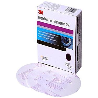 Imagem de 3M 30768 Hookit Purple 15,24 cm P1200 disco de filme de acabamento livre de poeira (pacote com 4)