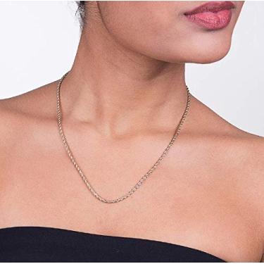 Imagem de Cordão Corrente Rommanel Banhado A Ouro Fio Corda Torcida Grosso 50 Cm 530742