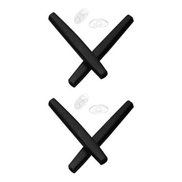 Imagem de Mryok — Protetor nasal de substituição para óculos de sol Oakley Probation, Black & Black, One Size