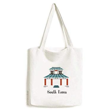 Imagem de South Korea Landmarks The Phylum sacola de lona sacola de compras bolsa casual bolsa de mão