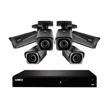 Imagem de Lorex 4KHDIP86NV 4K Início Sistema de Segurança com N861D63B 4K 3TB 16 canais NVR Apresentando 6 8MP 4K LNB8973BW Varifocal Motorizado Bala Câmeras