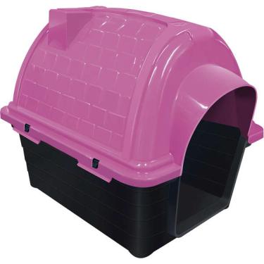 Imagem de Casa Furacão Pet Plástico Iglu Rosa - Tam. 04