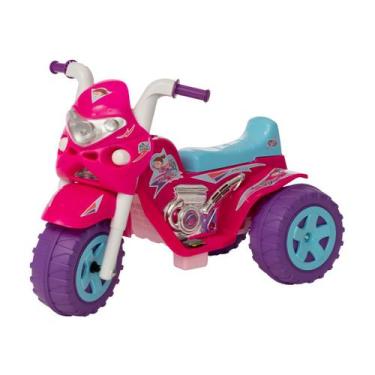 Moto Elétrica Infantil Motoca Cross Menina - Glumi