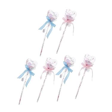 Imagem de Gadpiparty 6 Unidades Varinha De Fada Varinha Mágica De Brinquedo Festa Das Meninas Varinha Cosplay Menina Bastões De Fingir Princesa Varinha De Luz Piscando Garota Delicado Plástico