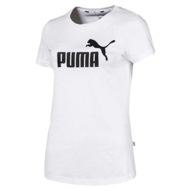 Imagem de Camiseta Puma Essentials Logo Feminina - Branco