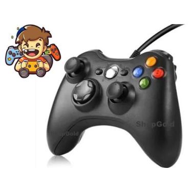 Imagem de Compativel Xbox E Pc  Controle Com Fio Manete Joystick Notebook - Alto
