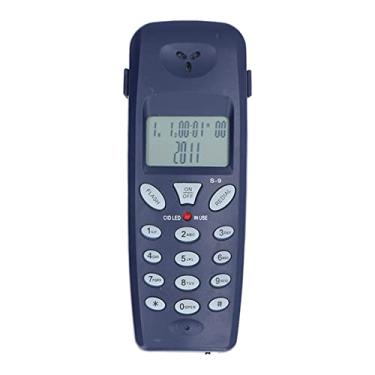 Imagem de Telefone com fio trimline básico, FSK DTMF 16 bits LCD Display telefone fixo para casa com identificador de chamadas, som alto volume simplicidade telefone de mesa telefones montáveis na parede para escritório de hotel