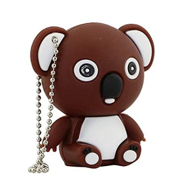 Imagem de 8 GB Animal Koala Forma USB Flash Drive U Disk USB 2.0 Dados USB Flash Disk Memory Stick Pen Drive Dispositivo de Armazenamento USB Disco Flash de Armazenamento Externo (Marrom)