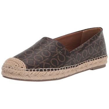 Imagem de Calvin Klein Sapatilha feminina popular de balé, Logotipo Espresso, 5.5