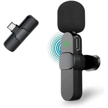 Imagem de Microfone Lapela Wireless Profissional Sem Fio Condensador IOS Lightning Gravação Podcasts Youtube Streaming