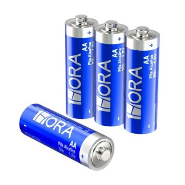 Imagem de Pilhas Alcalinas AA 5th Pacote com 4 unidades 1.5V Alto Desempenho Condutividade Superior Produto Não Recarregável MPOWER