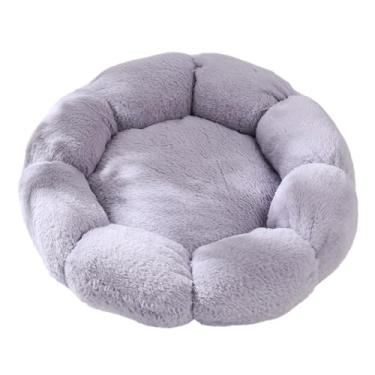 Imagem de WeiLaiKeQi Cama de gato para gatos internos, cama de cachorro para cães pequenos Melium, cama lavável para animais de estimação para cachorrinhos e gatinhos, Cinza 40cm