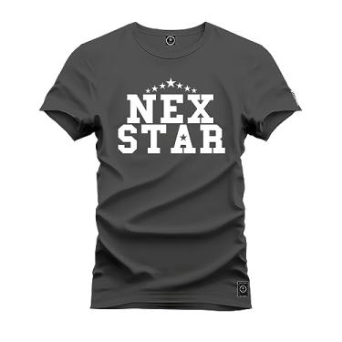 Imagem de Camiseta T-Shirt Confortável Estampada Nex Star Grafite G