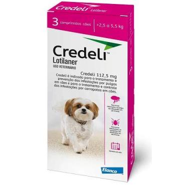 Imagem de Antipulgas e Carrapatos Credeli Cães de 2,5 A 5,5 KG