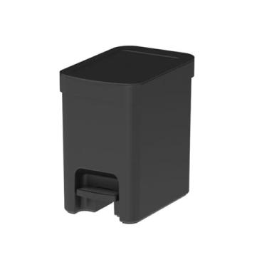 Imagem de Lixeira Trium Com Pedal Preto 6 Litros - Ou