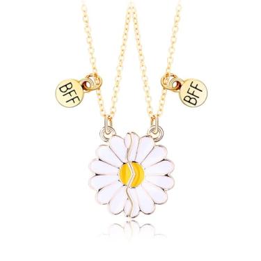 Imagem de 2-3 peças colar magnético bonito coração partido coala panda gravado melhor amigo colar para mulheres homens adorável amor coração colar amizade casal Forever Jewelry, Metal, Metal