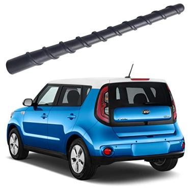 Imagem de Antena espiral flexível de borracha de 17,8 cm para Kia Soul (2009-2019), antena Kia Soul EV (2015-2019), à prova de lavagem de carro - substituição interna de mastro de antena de bobina de cobre