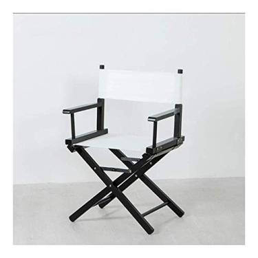 Imagem de Cadeiras de acampamento leves cadeiras dobráveis de madeira dobrável profissional maquiagem artista cadeira diretor banco pintor portátil leve (cor: D) (C)