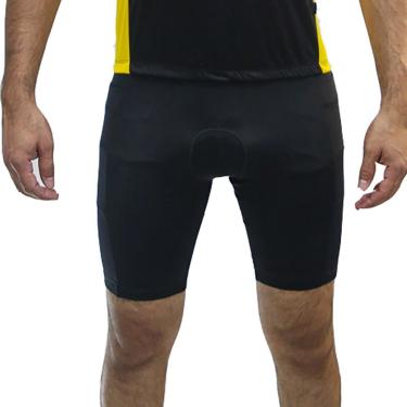 Imagem de Bermuda Com Forro Para Ciclismo Masculino Com Bolso Lateral Suplex Poliéster-Masculino