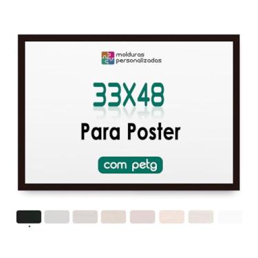 Imagem de Moldura 33x48 A3 Poster Decoração Arte Casa Foto Com Petg