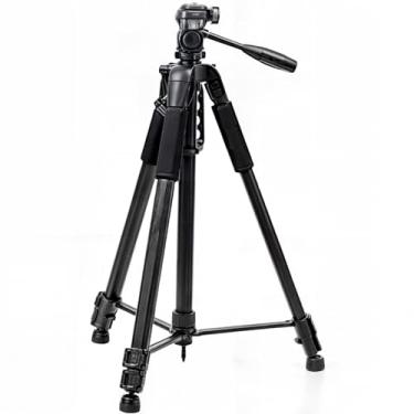 Imagem de Tripe Profissional Semi-Hidraulica 180cm Para Cameras E Celulares Ideal Para Estabilizar Videos E Fotos - Com Tres Monopes Com Trava