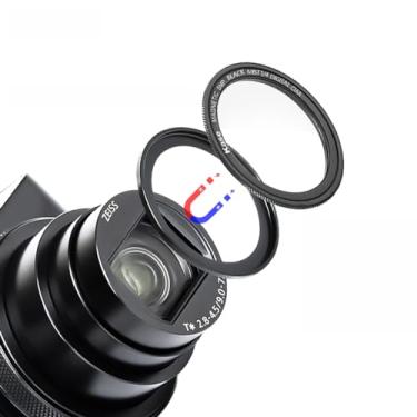 Imagem de Kase Wolverine Filtro de difusão magnético preto 1/4 com anel adaptador para Sony ZV-1 ZV1 / RX100 VII VI V III II/para Canon G7 X Mark II/Coolpix S7000 A10, acessórios de câmera compacta